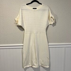 Lauren Ralph Lauren Cream Knit Sweater Dress Ralph Lauren size small